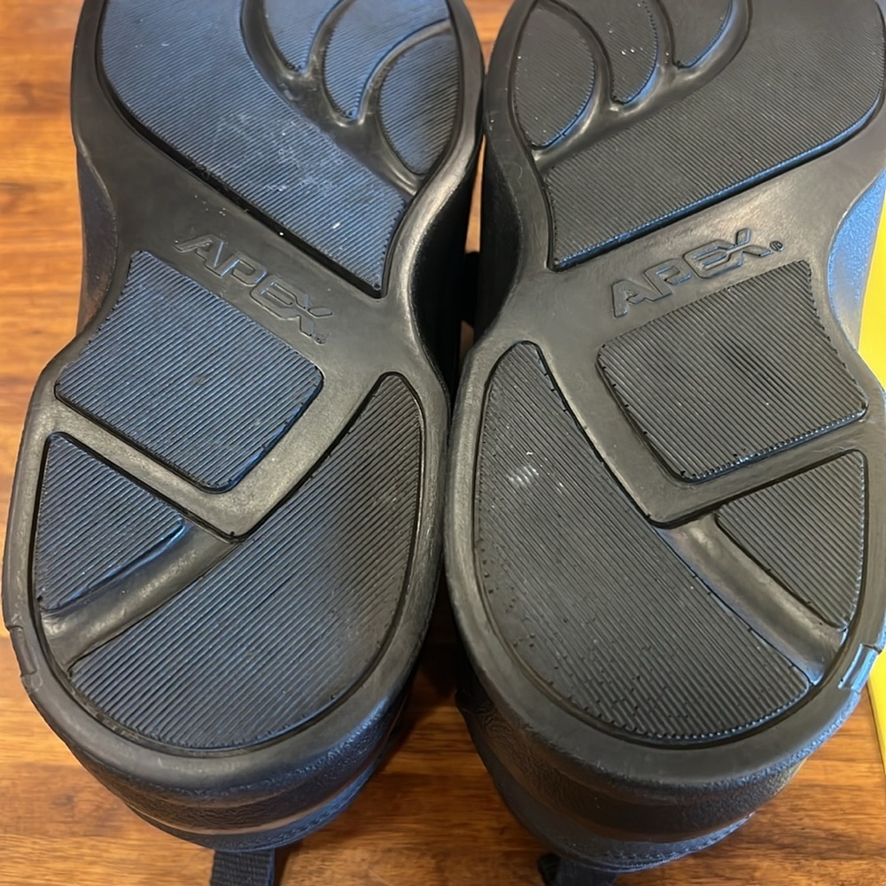 Apex G8010M Men's Athletic Shoe Black Leather Double Strap Size 11 X-Wide - Picture 11 of 14